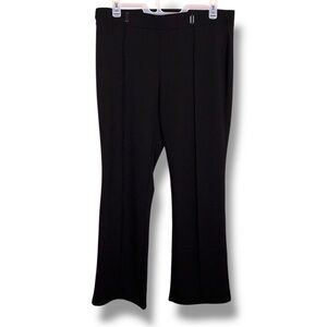 XL Love Scarlett Black Opaque Stretch Pants Leggings Bootcut Style Treggings